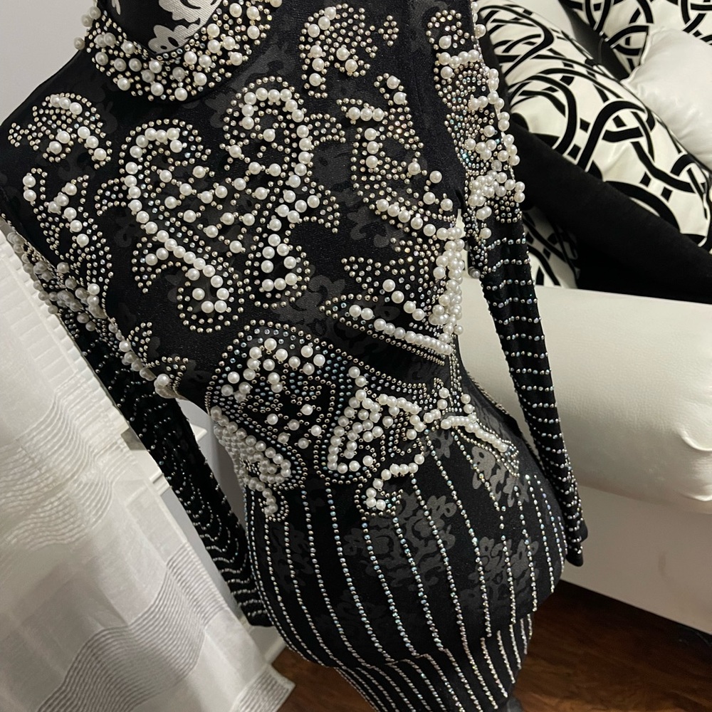 Sequin and pearls bodycon dress size S/M
